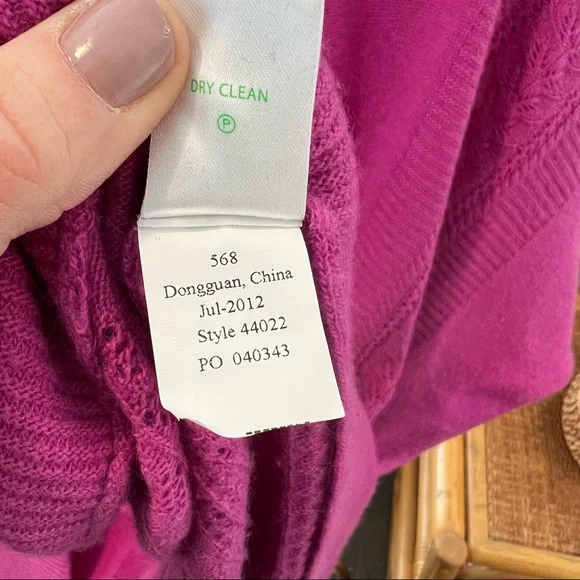 Lilly Pulitzer Open Front Wool Blend Cardigan - M/L - Picture 4 of 5